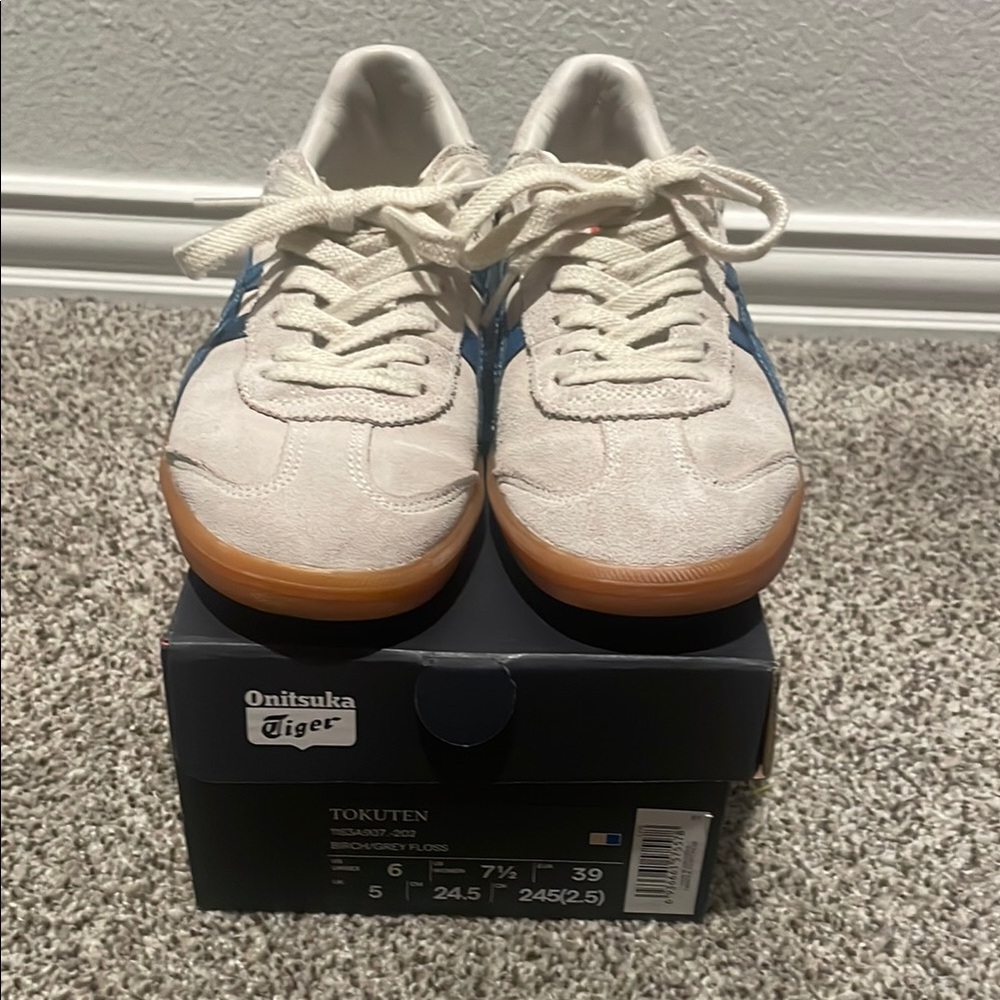 Onitsuka Tiger by Asics Men's White and Blue Sneakers